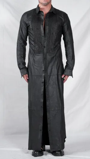 Leather Maxi Shirt