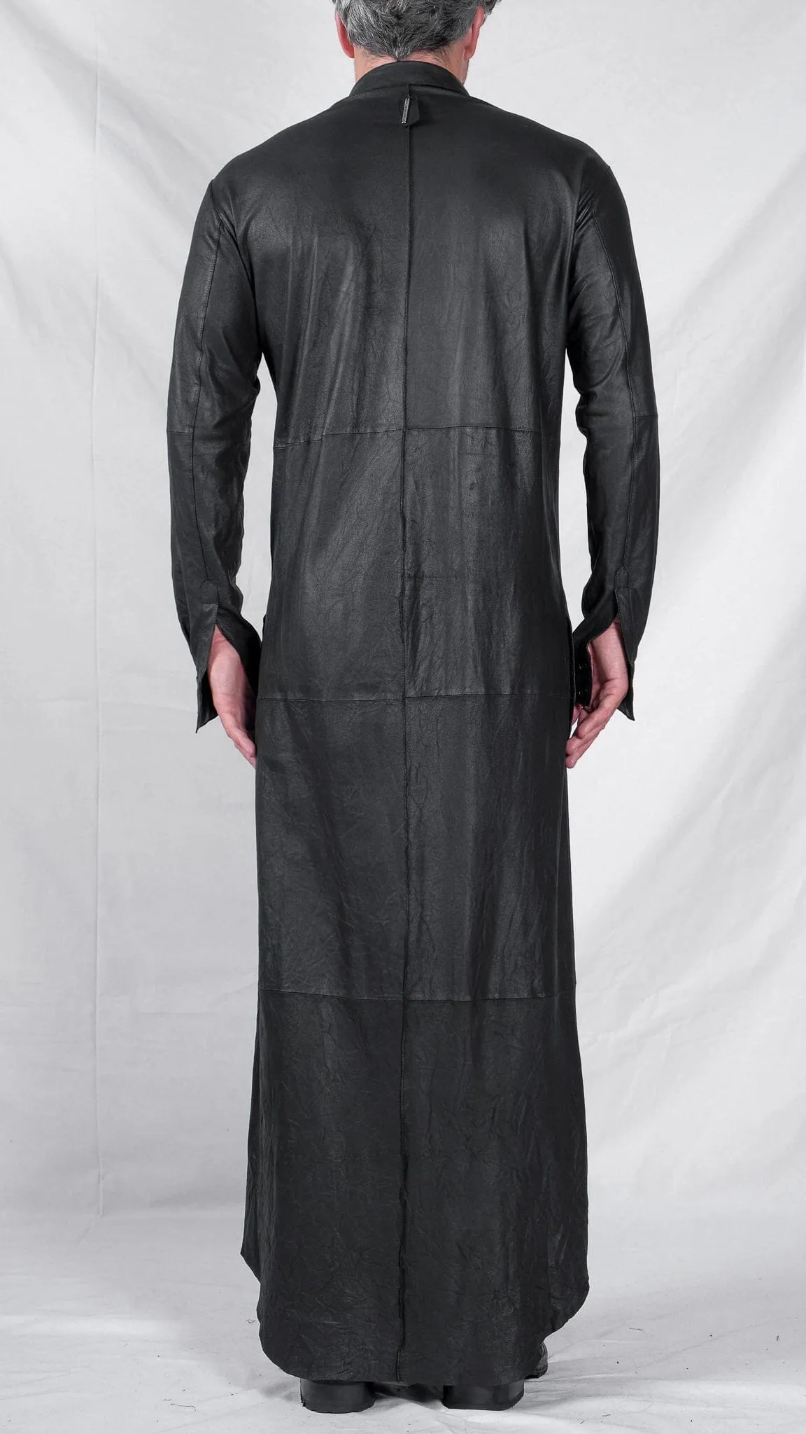 Leather Maxi Shirt