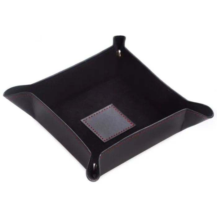 Leather Snap Valet- Black