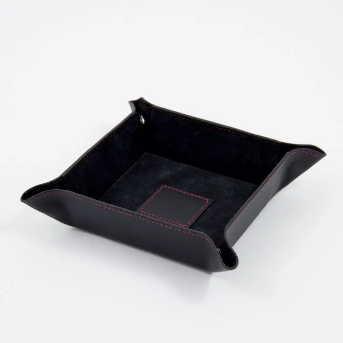 Leather Snap Valet- Black