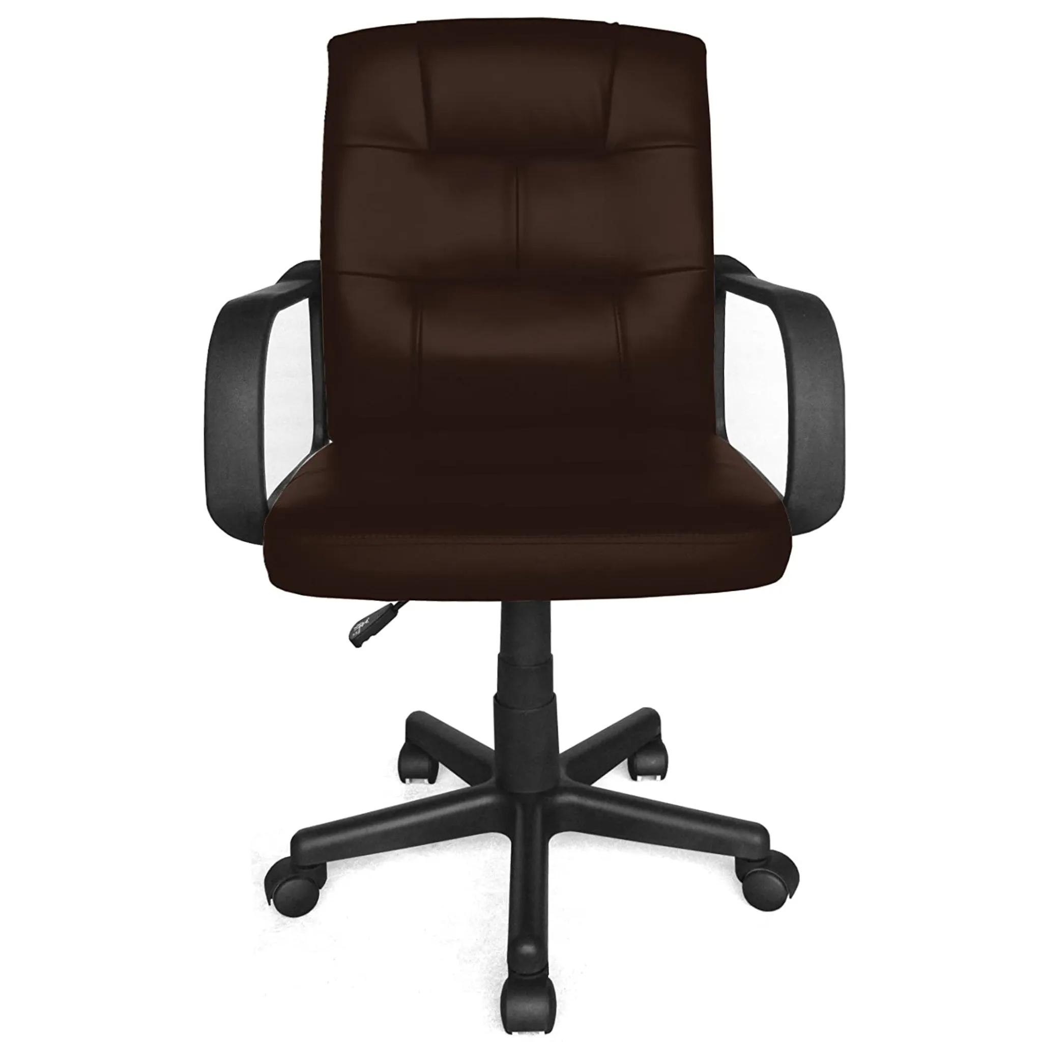 Like New/Unboxed- Urban Shop Tufted Leather Executive Chair (Brown)
