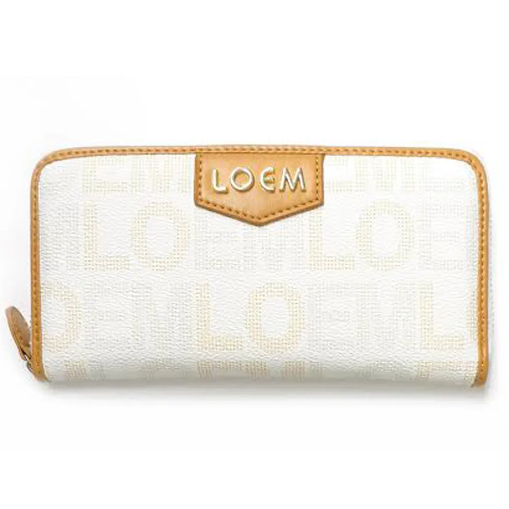 LOEM signature black shoulder Bag L wallet set triple zipper pockets dessigner