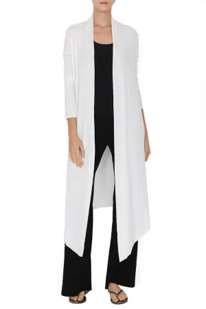 Long Silk Blend Michi Cardigan