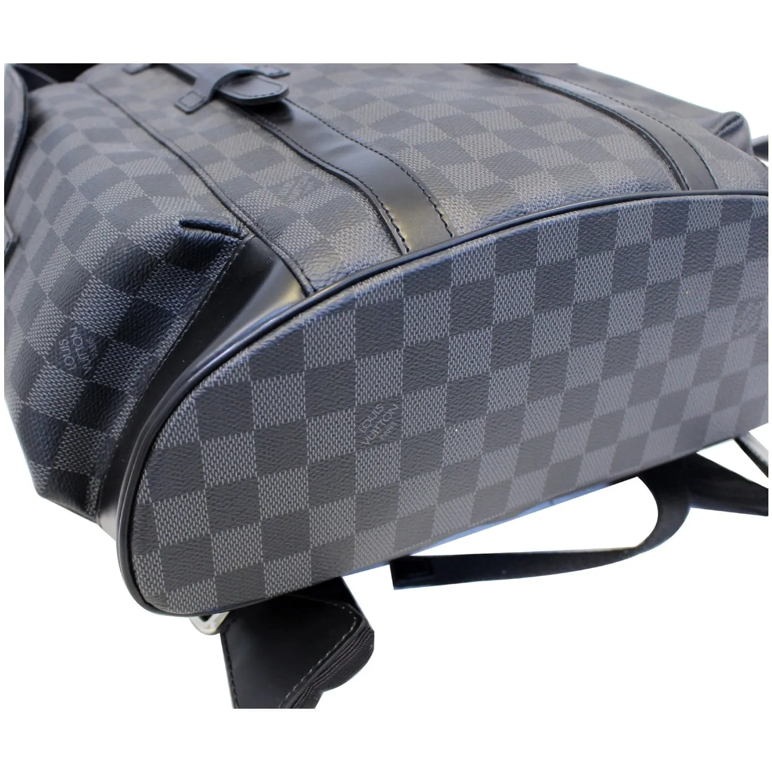 LOUIS VUITTON Christopher PM Damier Graphite Backpack Bag Black