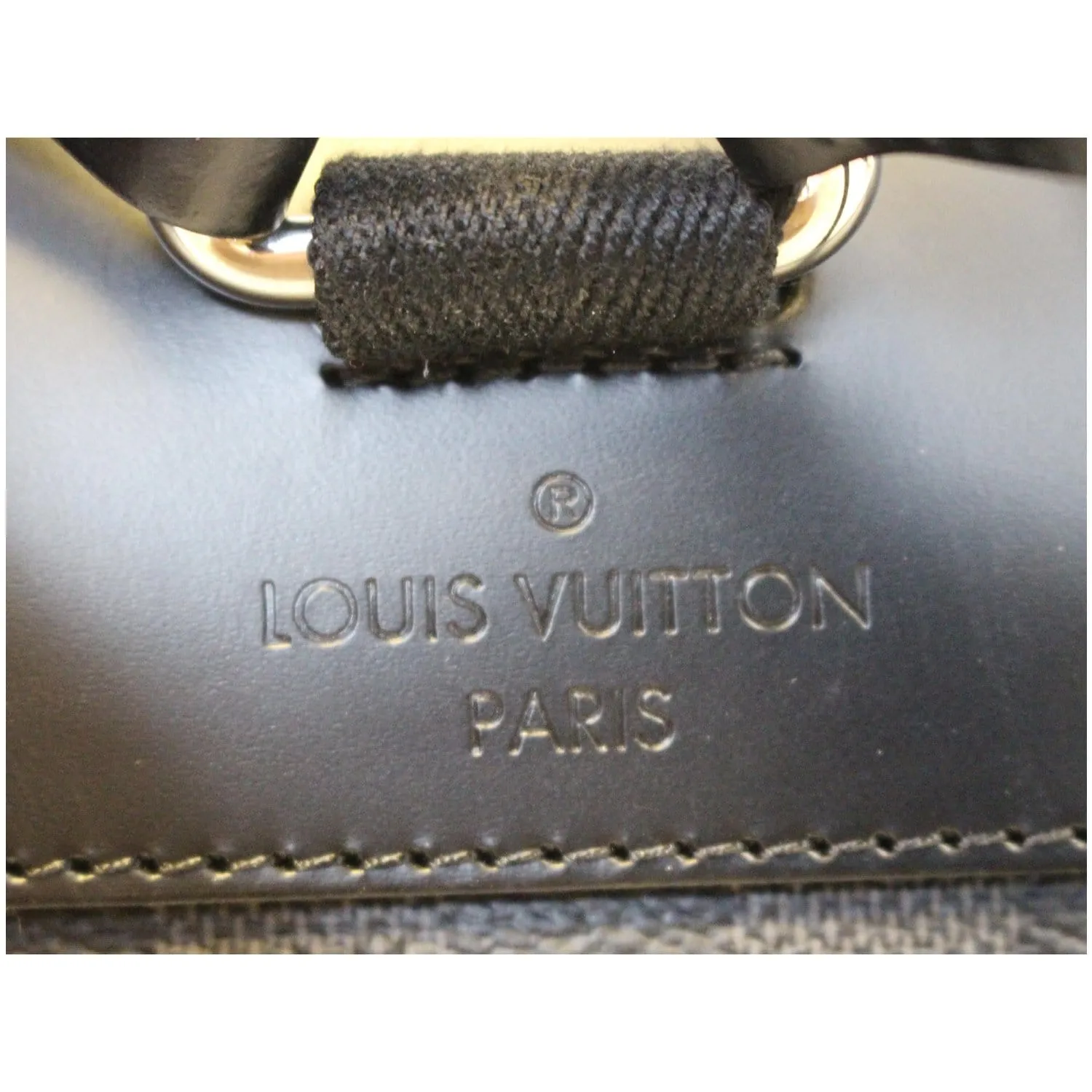 LOUIS VUITTON Christopher PM Damier Graphite Backpack Bag Black