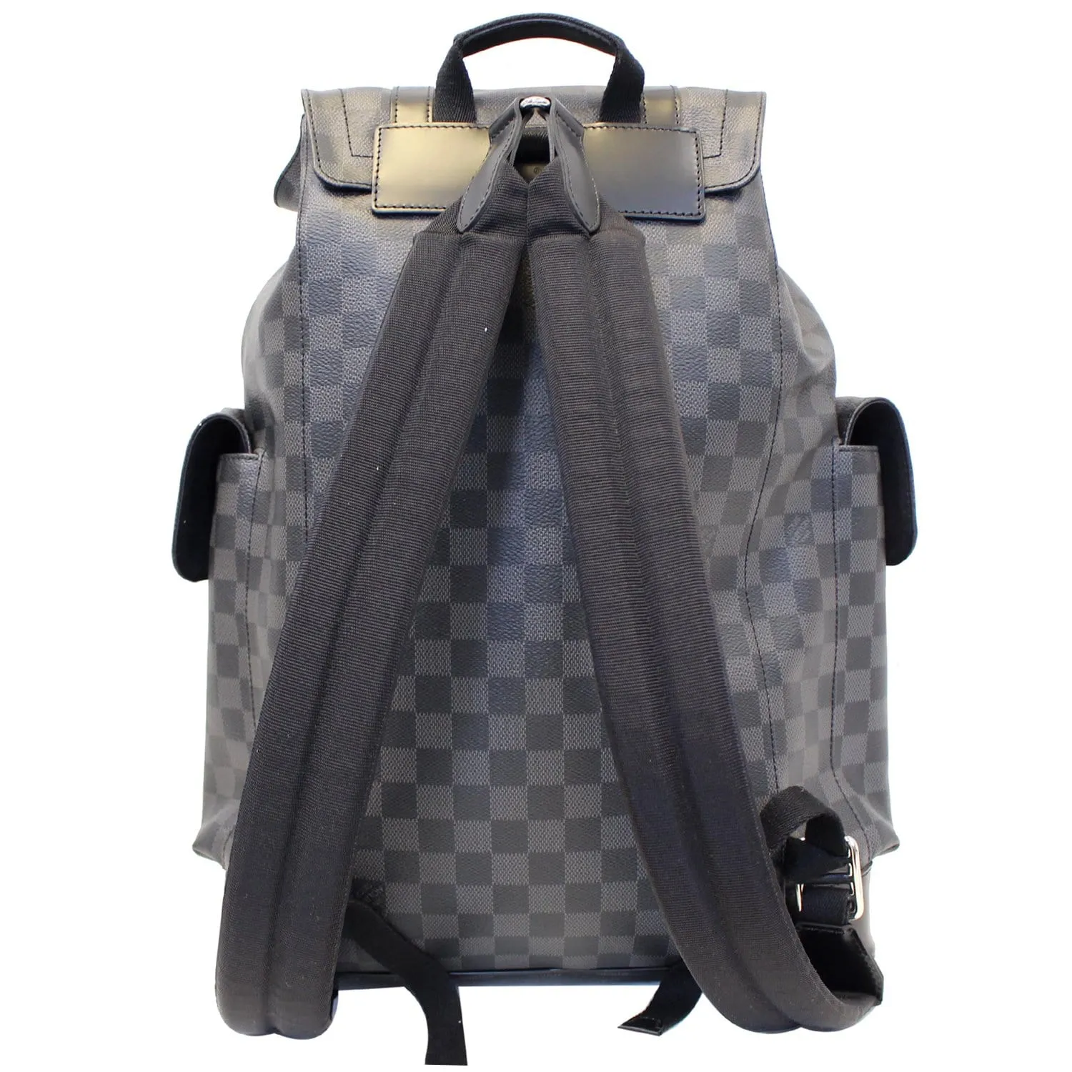 LOUIS VUITTON Christopher PM Damier Graphite Backpack Bag Black