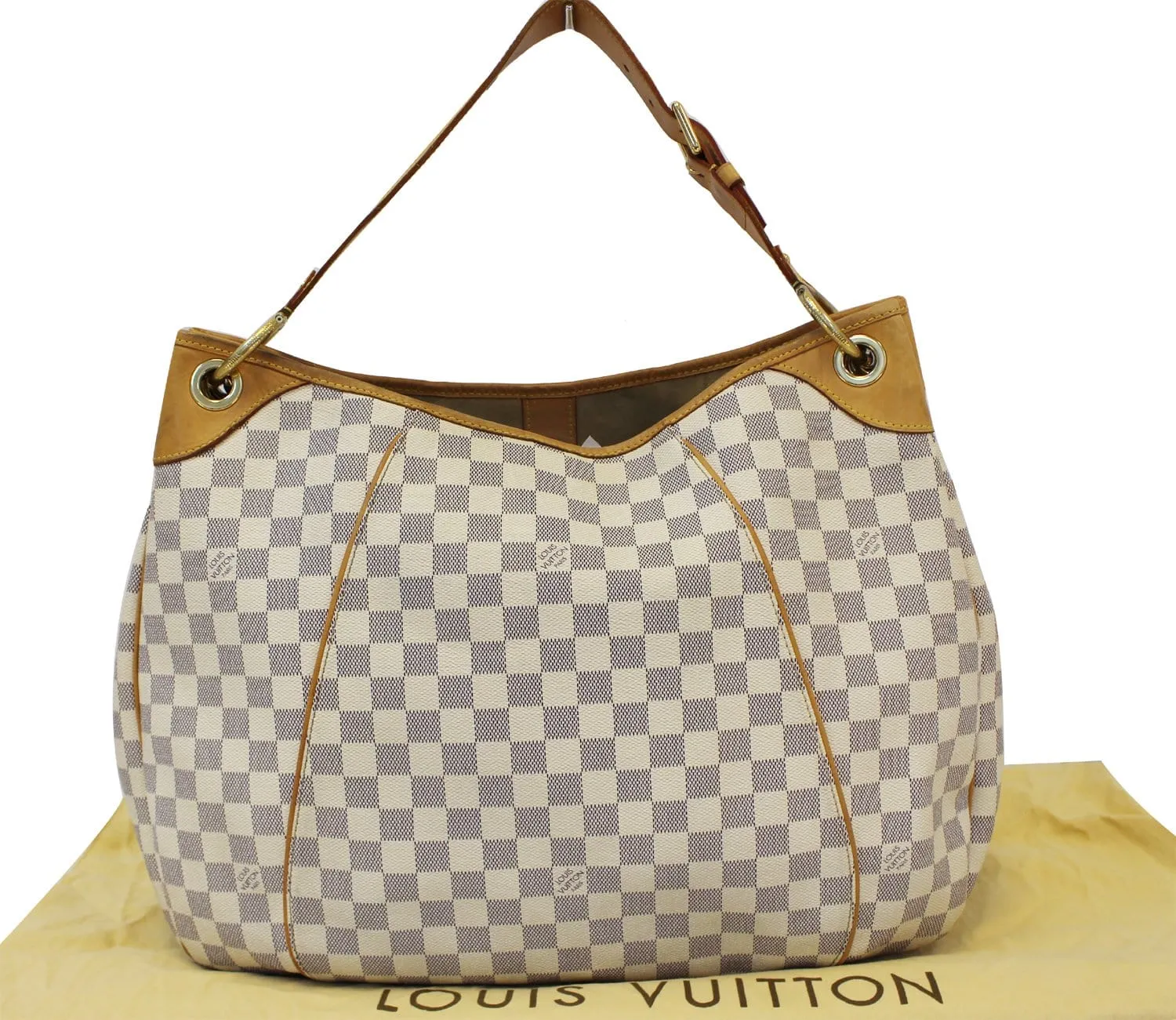 LOUIS VUITTON Damier Azur Galliera GM Satchel Bag
