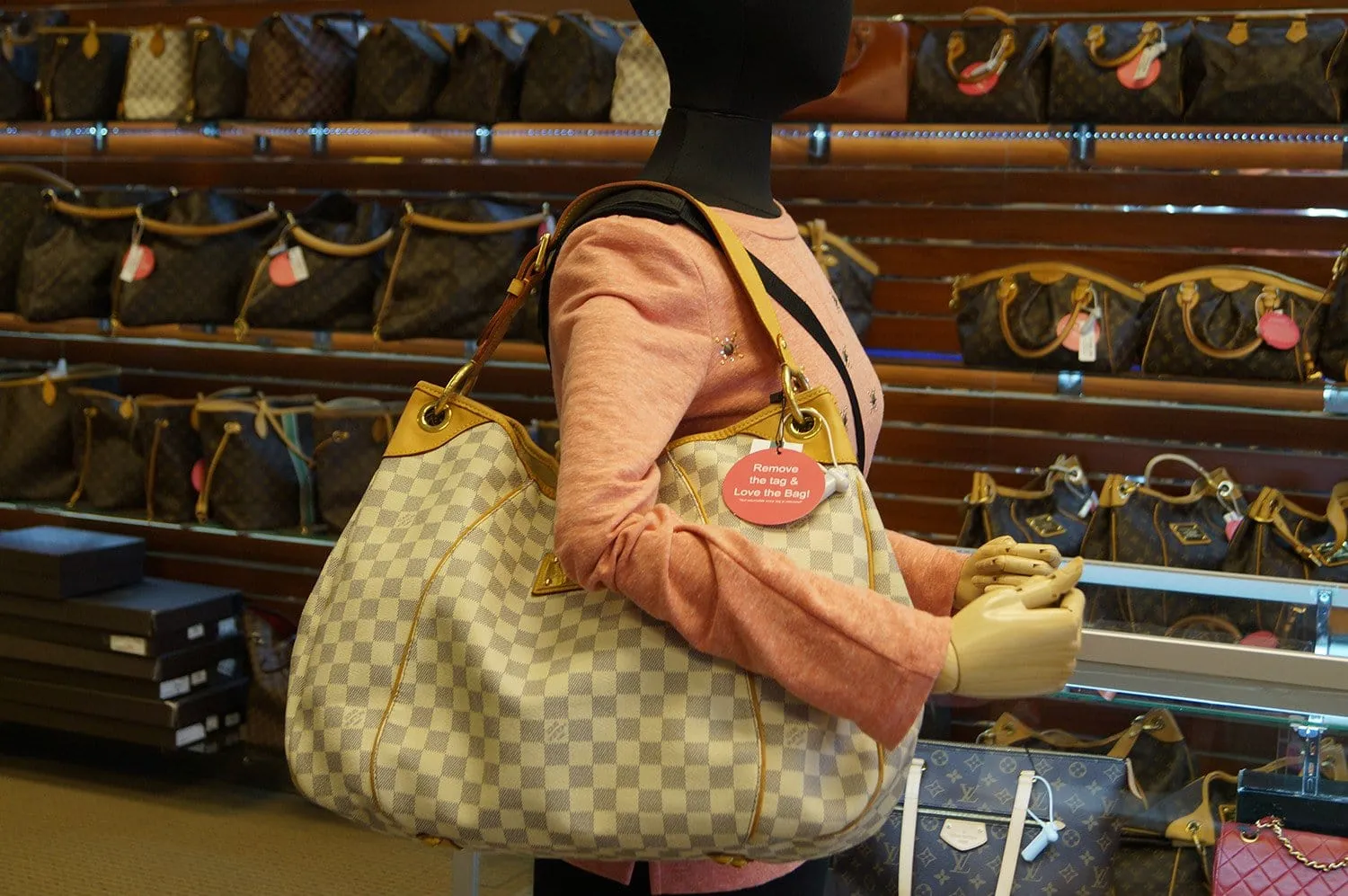 LOUIS VUITTON Damier Azur Galliera GM Shoulder Bag