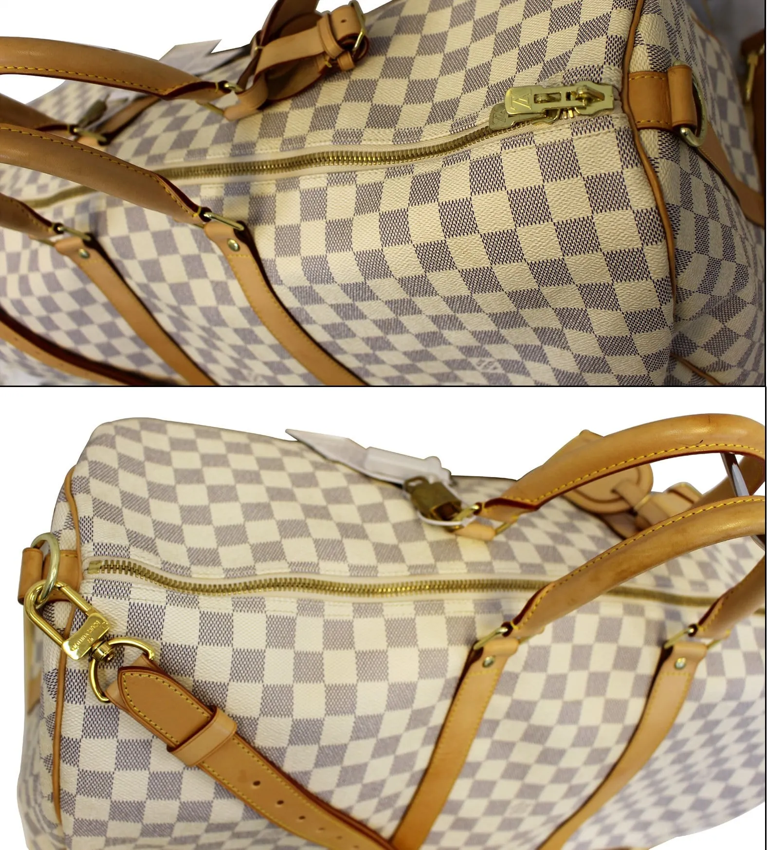 LOUIS VUITTON Damier Azur Keepall Bandouliere 55 Travel Bag - FINAL CALL
