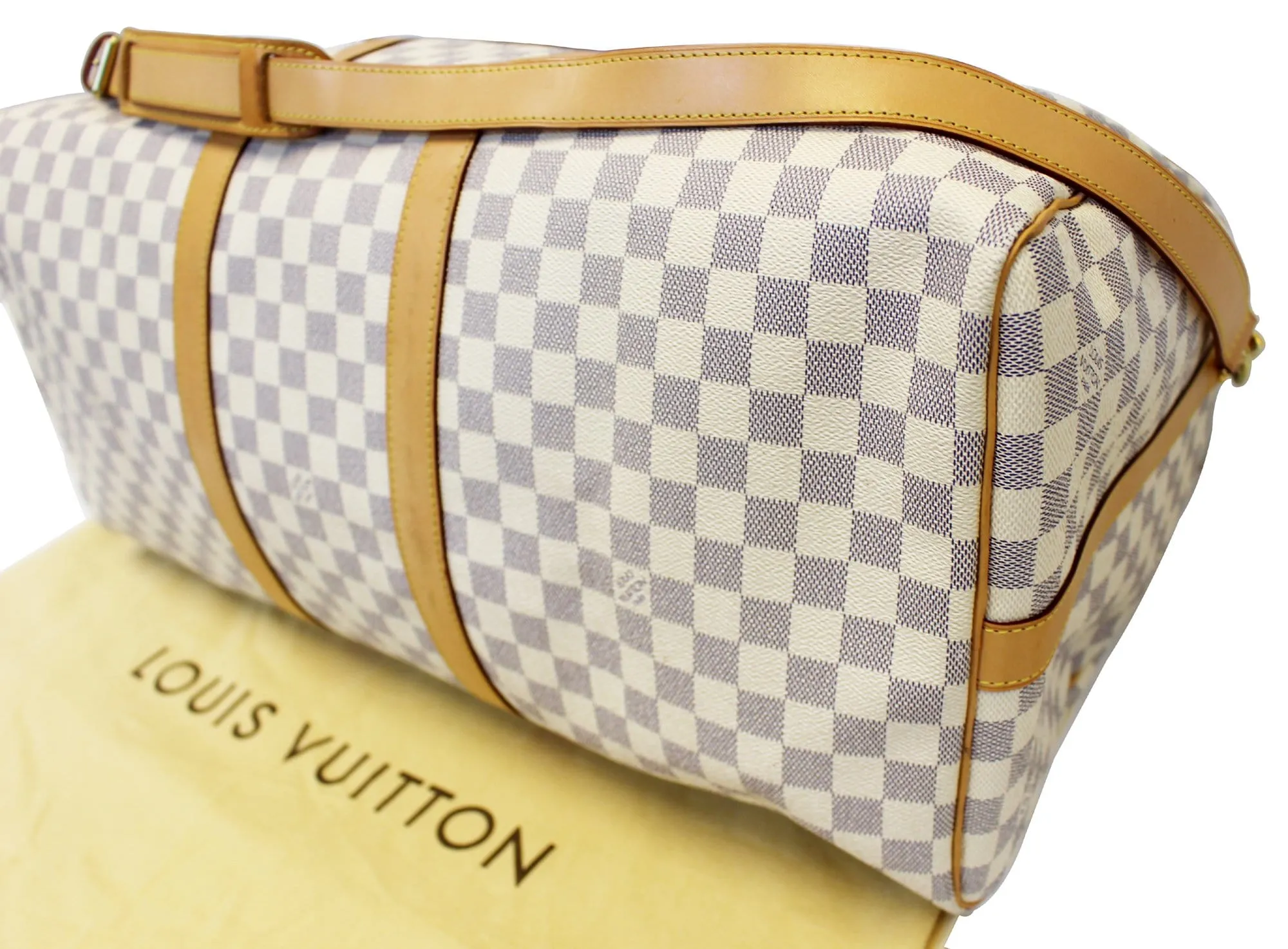 LOUIS VUITTON Damier Azur Keepall Bandouliere 55 Travel Bag - FINAL CALL