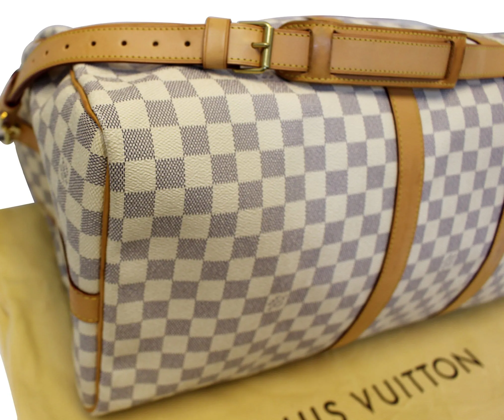 LOUIS VUITTON Damier Azur Keepall Bandouliere 55 Travel Bag - FINAL CALL