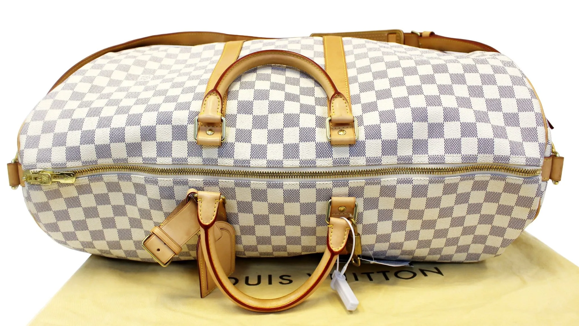 LOUIS VUITTON Damier Azur Keepall Bandouliere 55 Travel Bag - FINAL CALL