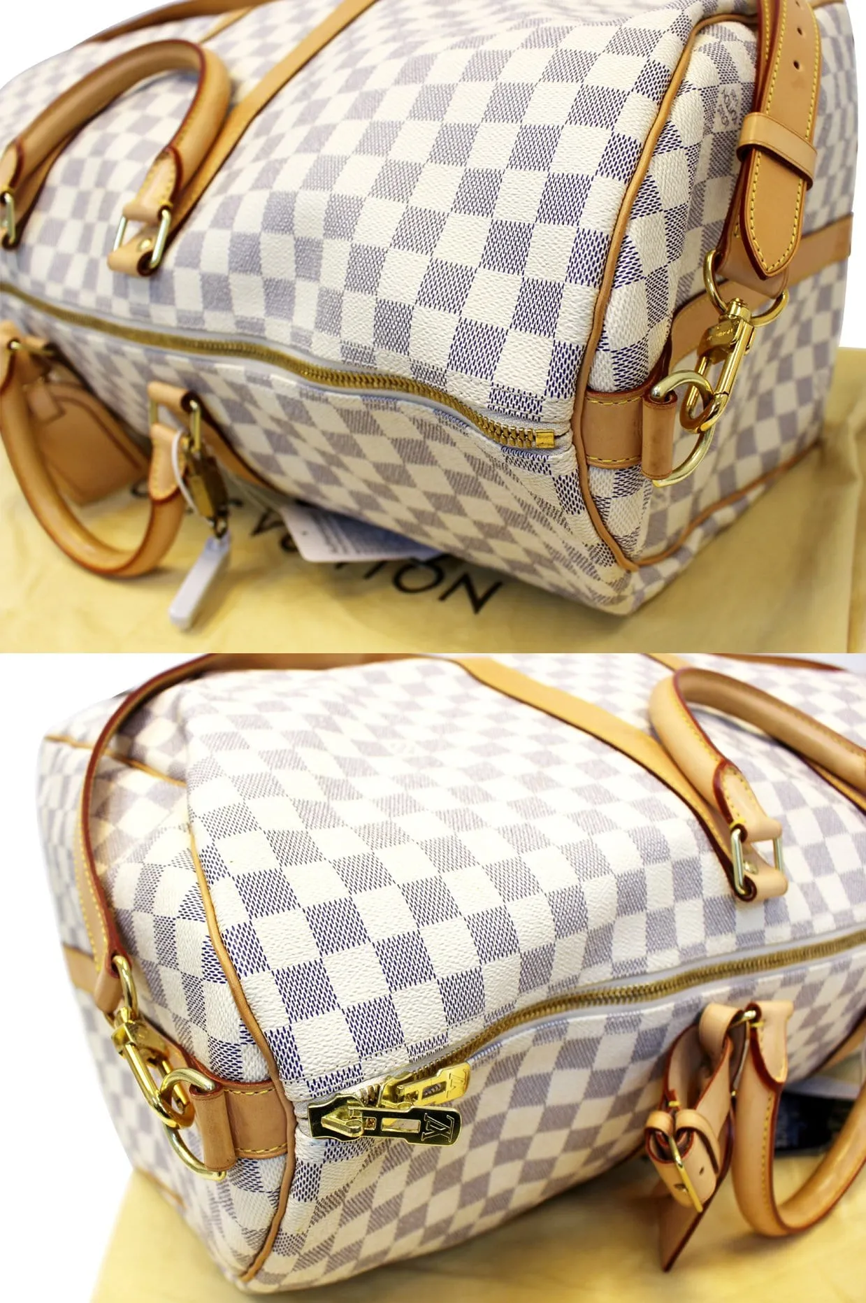 LOUIS VUITTON Damier Azur Keepall Bandouliere 55 Travel Bag - FINAL CALL