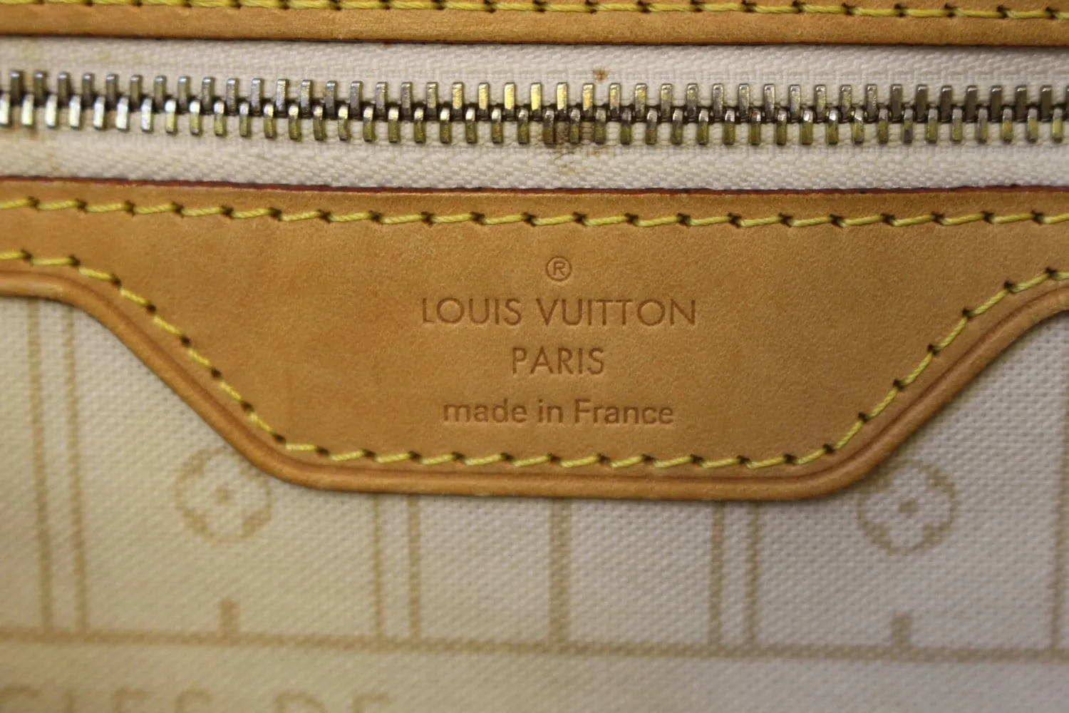 LOUIS VUITTON Damier Azur Neverfull MM Tote Bag