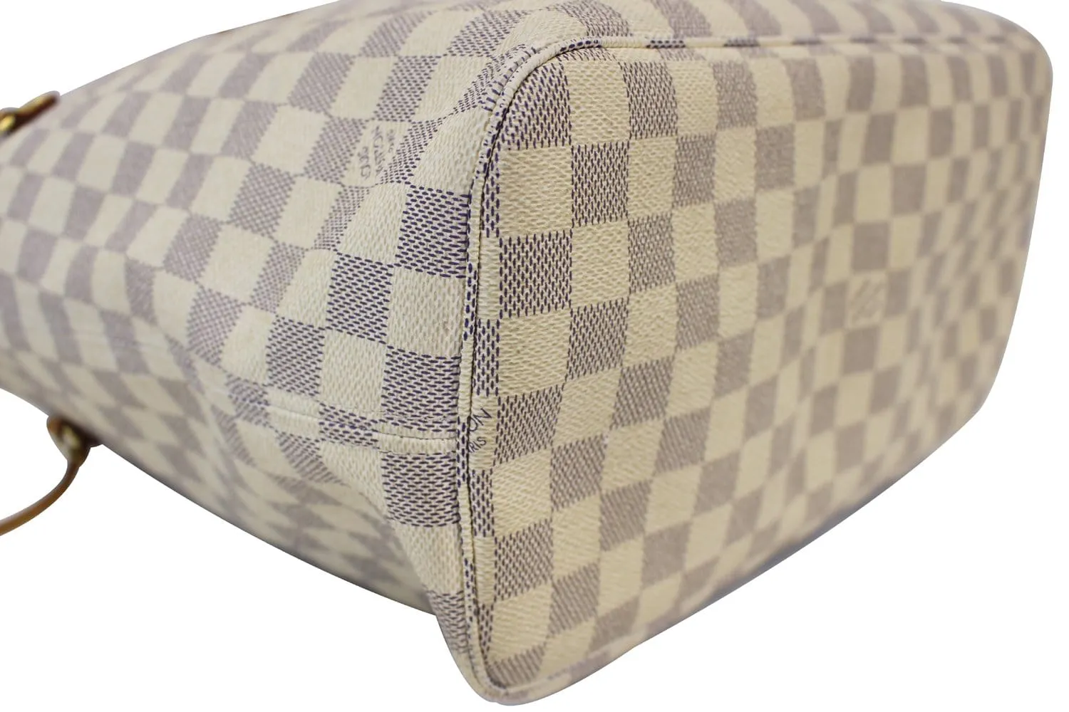 LOUIS VUITTON Damier Azur Neverfull MM Tote Bag