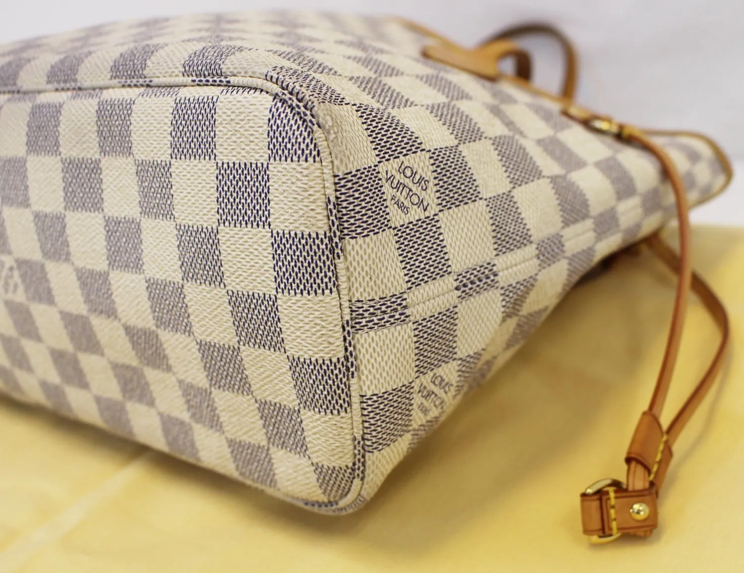 LOUIS VUITTON Damier Azur Neverfull PM Tote Bag - Final Call