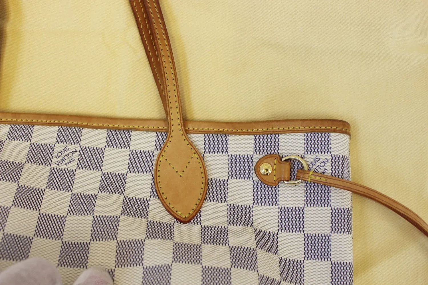 LOUIS VUITTON Damier Azur Neverfull PM Tote Bag - Final Call