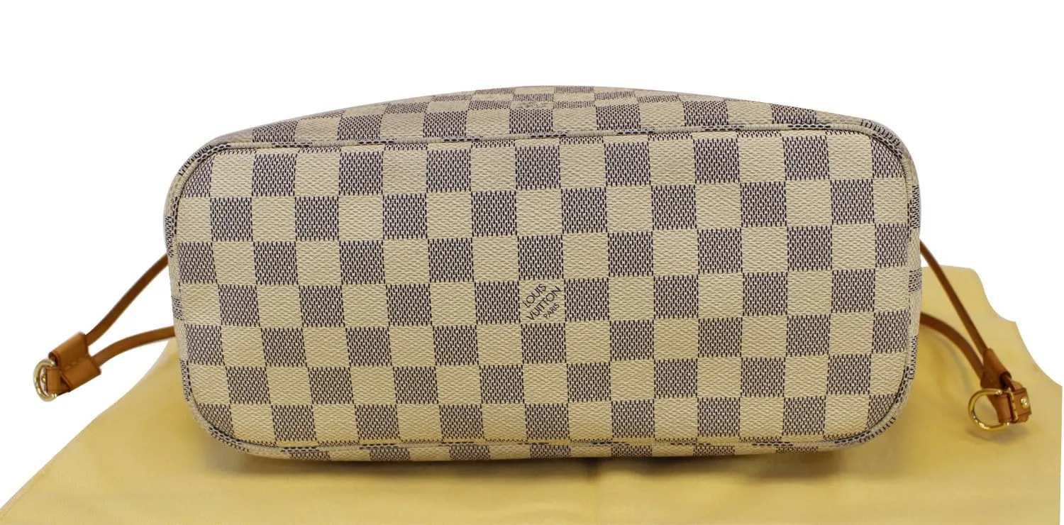 LOUIS VUITTON Damier Azur Neverfull PM Tote Bag - Final Call