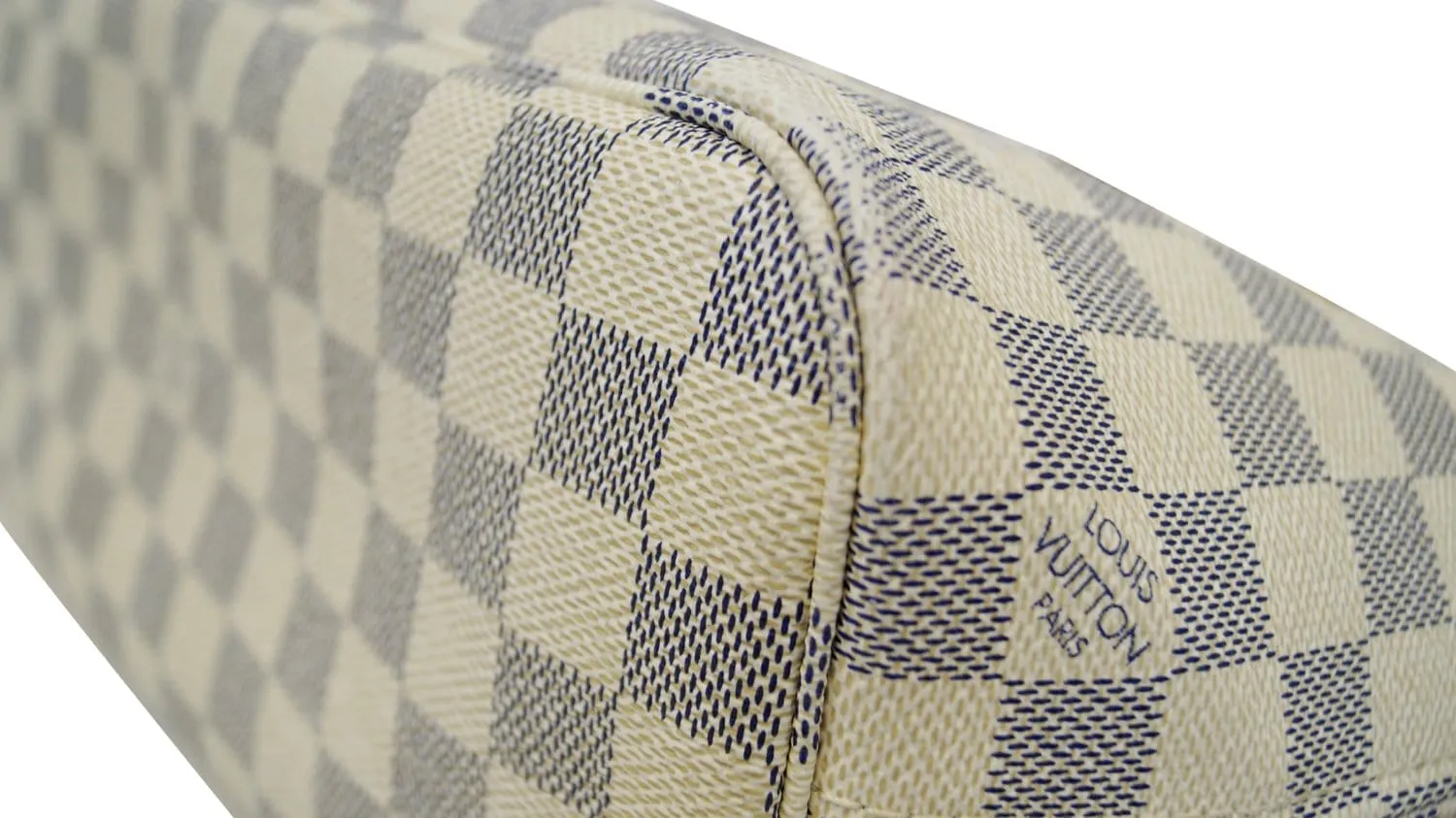 LOUIS VUITTON Damier Azur Neverfull PM Tote Bag