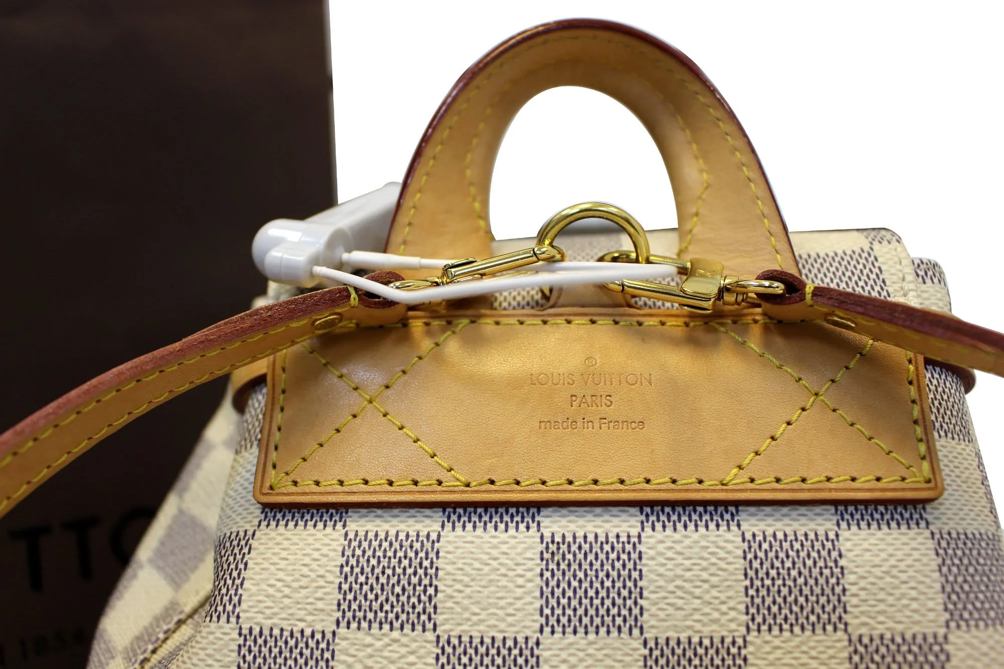 LOUIS VUITTON Damier Azur Sperone BB Backpack Bag