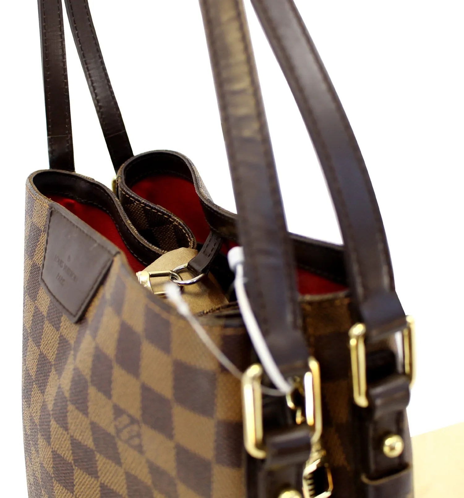 LOUIS VUITTON Damier Ebene Cabas Rivington Shoulder Bag