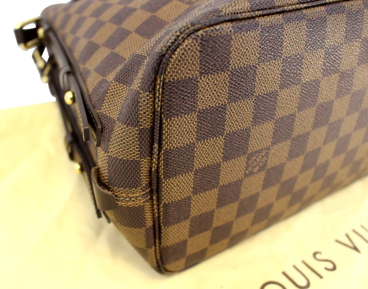LOUIS VUITTON Damier Ebene Cabas Rivington Shoulder Bag