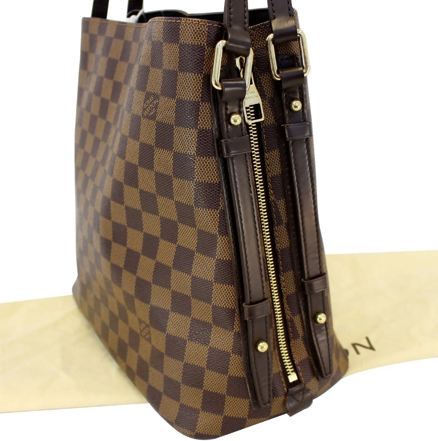 LOUIS VUITTON Damier Ebene Cabas Rivington Shoulder Bag