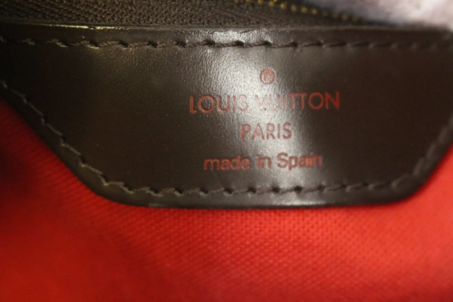 LOUIS VUITTON Damier Ebene Cabas Rivington Shoulder Bag