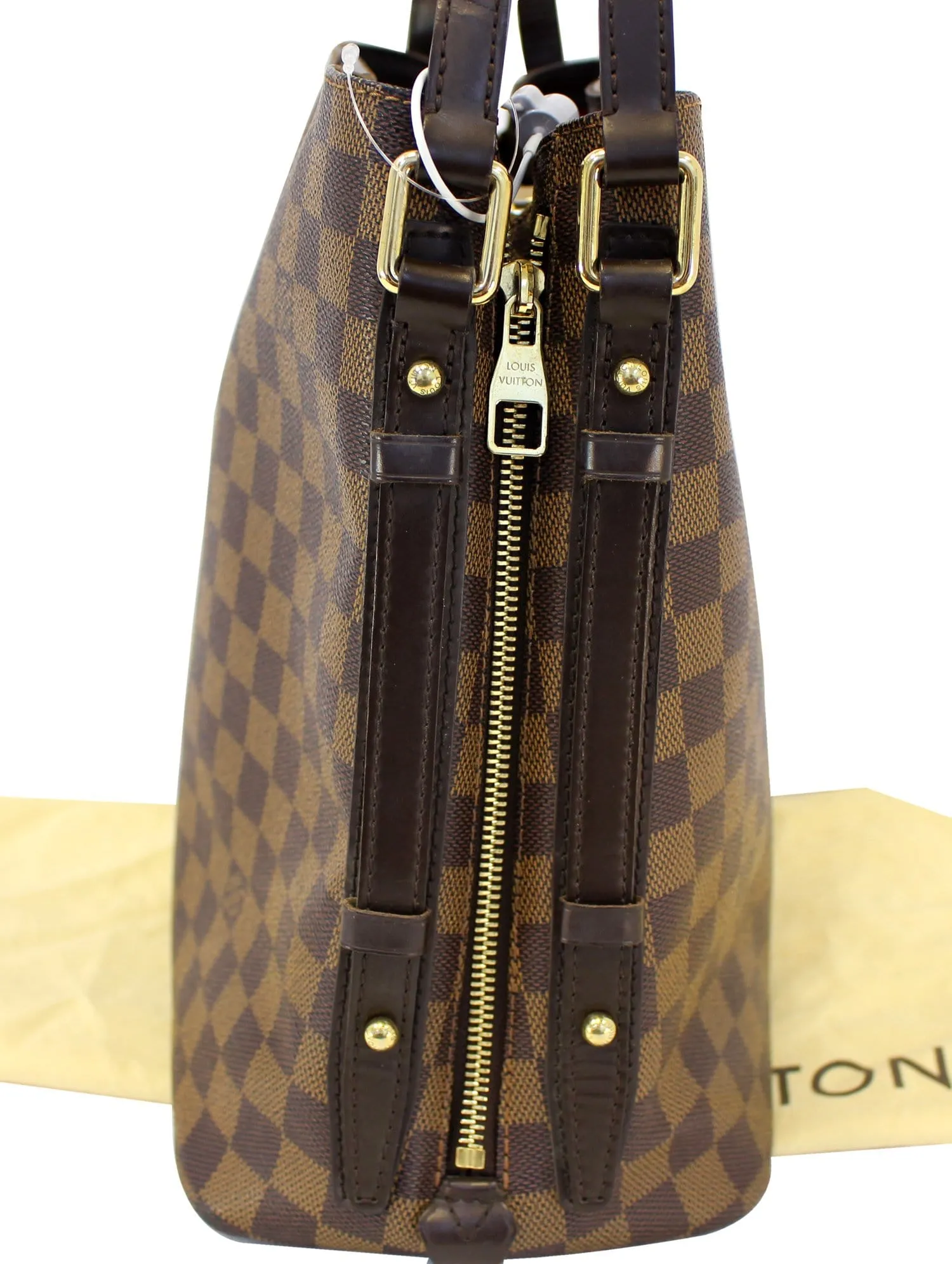 LOUIS VUITTON Damier Ebene Cabas Rivington Shoulder Bag