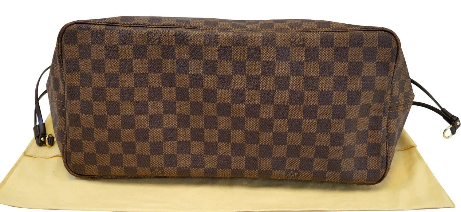 LOUIS VUITTON Damier Ebene Neverfull GM Tote Bag