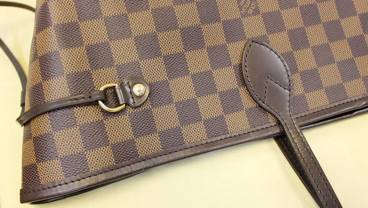 LOUIS VUITTON Damier Ebene Neverfull GM Tote Shoulder Bag