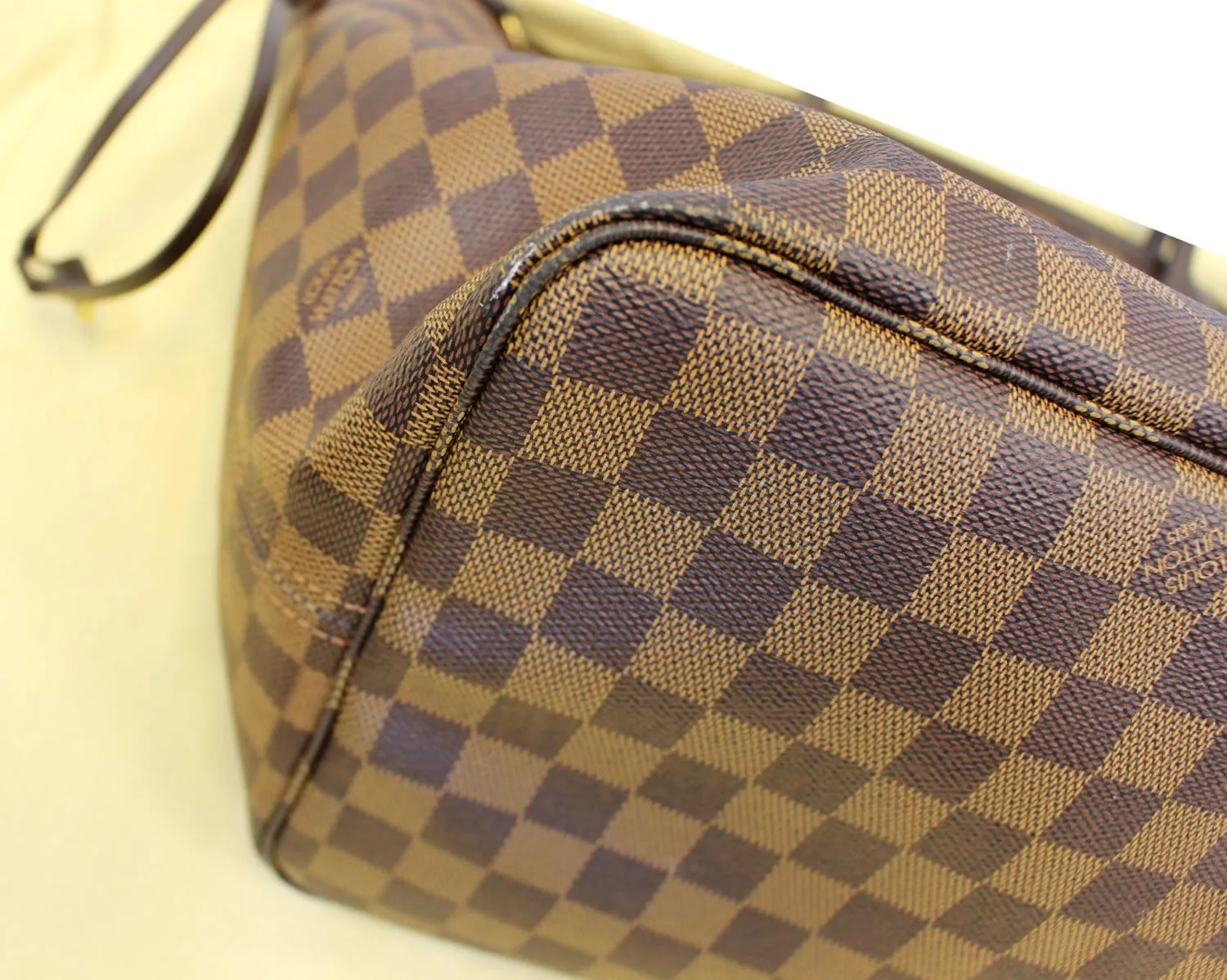 LOUIS VUITTON Damier Ebene Neverfull GM Tote Shoulder Bag