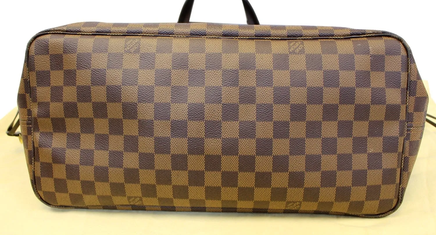 LOUIS VUITTON Damier Ebene Neverfull GM Tote Shoulder Bag