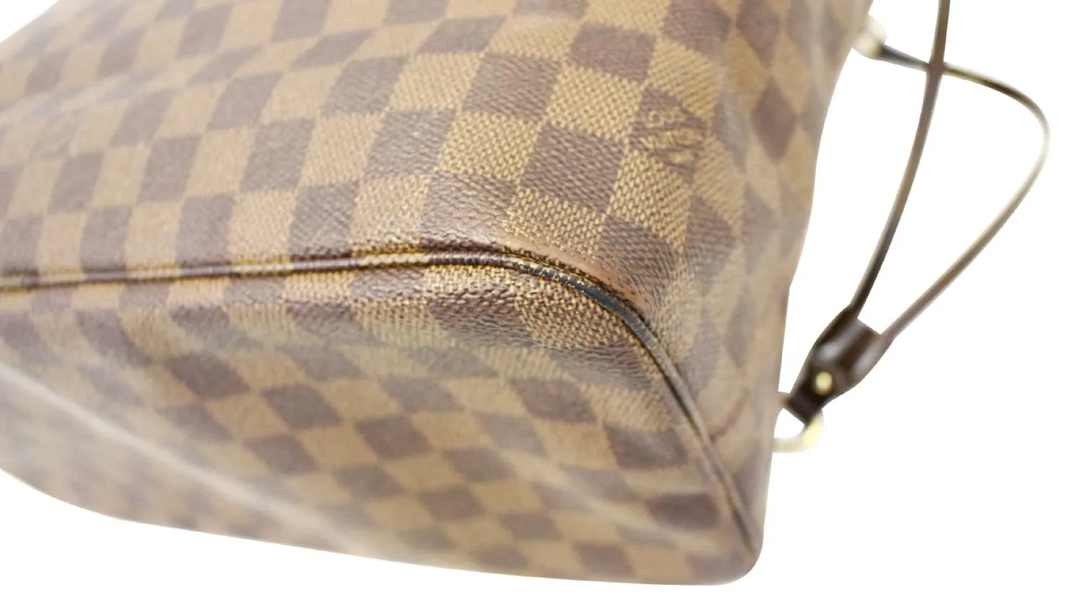 LOUIS VUITTON Damier Ebene Neverfull MM Brown Tote Bag