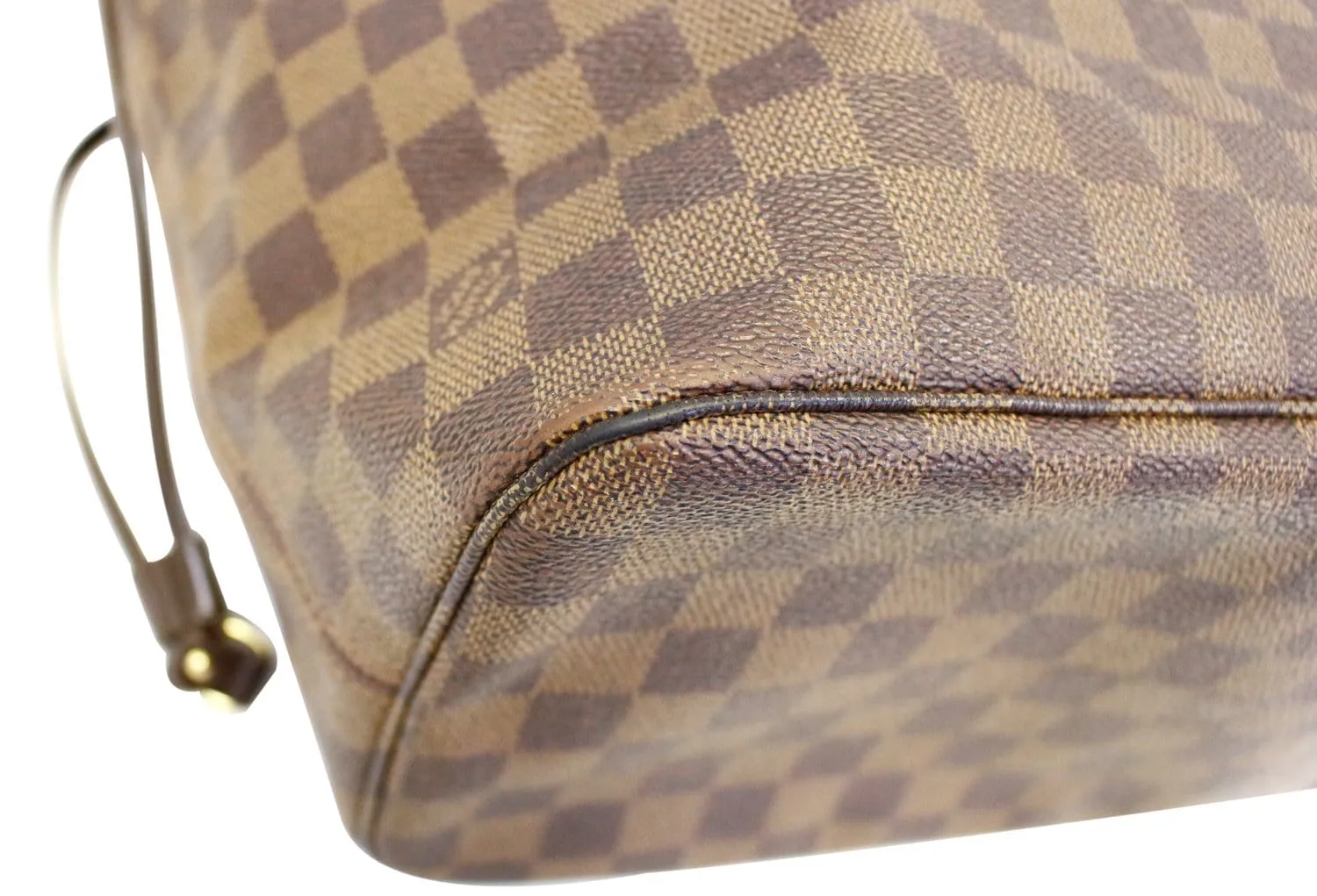 LOUIS VUITTON Damier Ebene Neverfull MM Brown Tote Bag