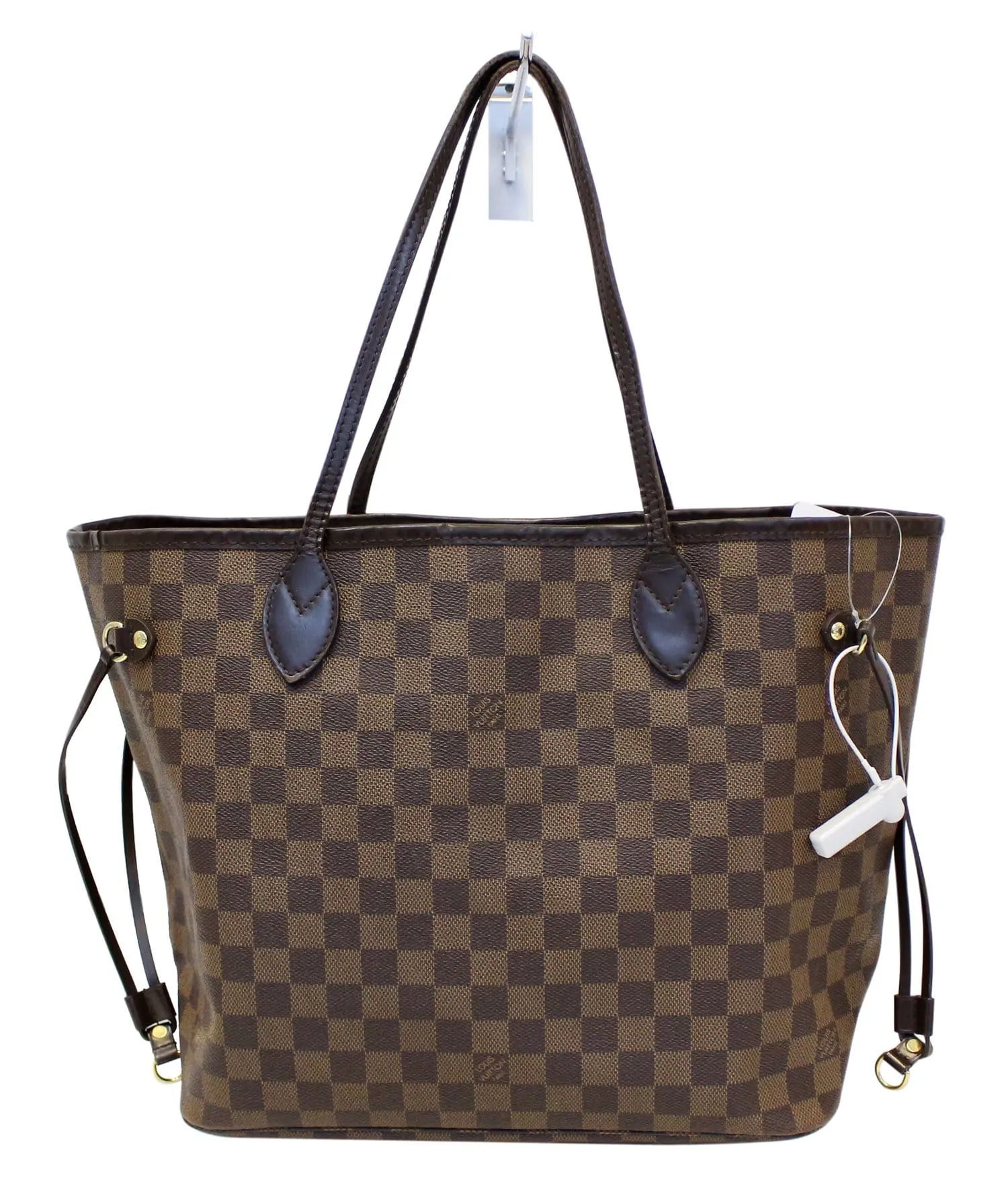 LOUIS VUITTON Damier Ebene Neverfull MM Brown Tote Bag