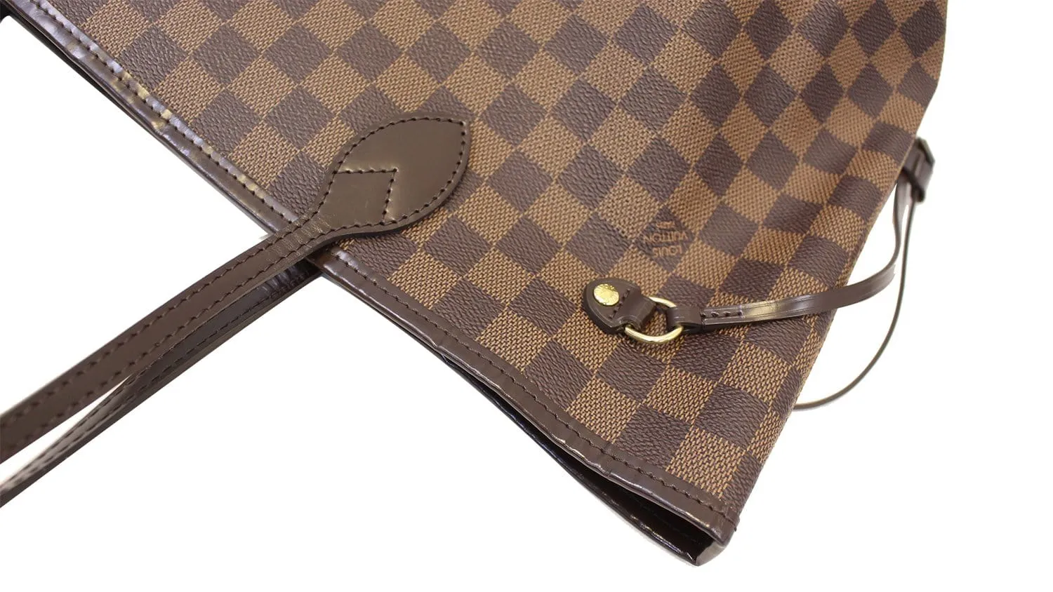 LOUIS VUITTON Damier Ebene Neverfull MM Tote Bag
