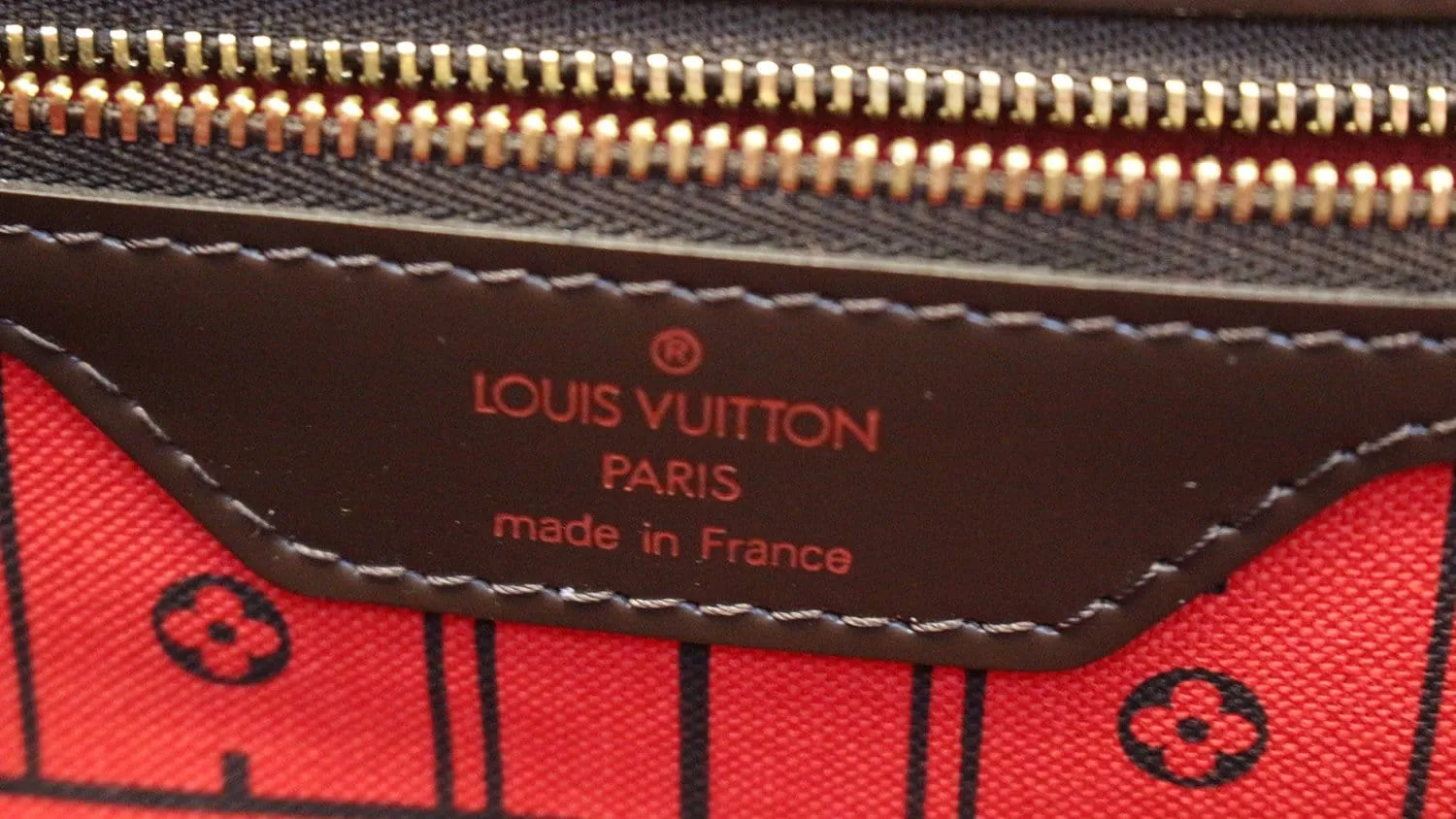 LOUIS VUITTON Damier Ebene Neverfull MM Tote Bag
