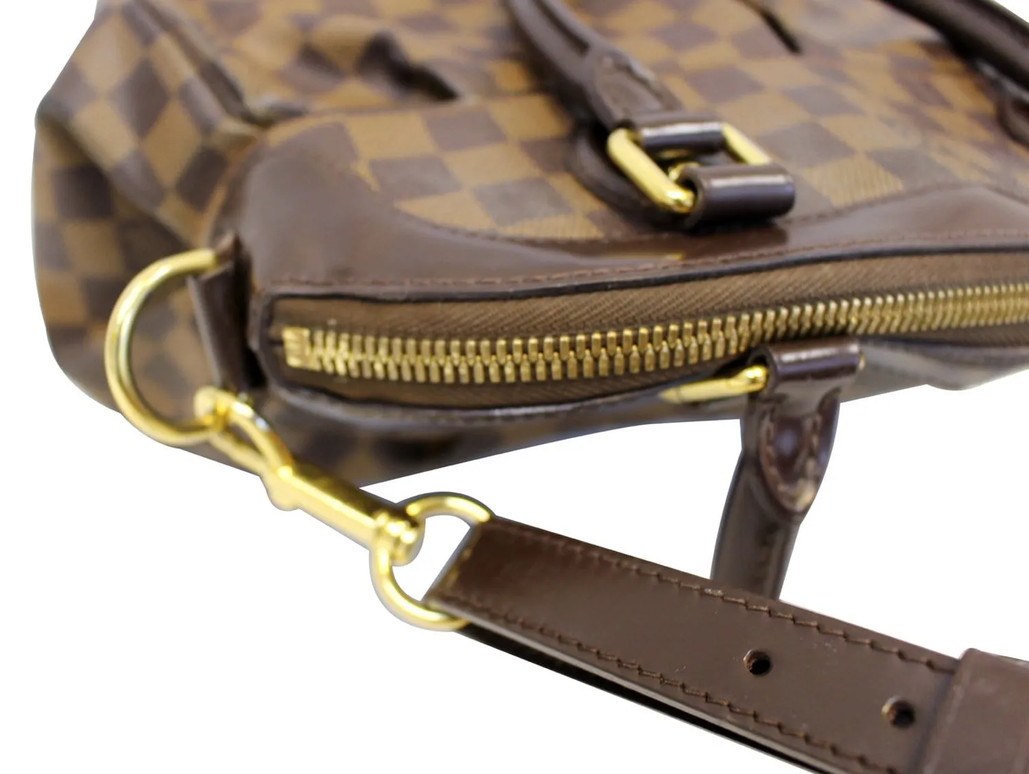 LOUIS VUITTON Damier Ebene Trevi PM Brown Shoulder Bag