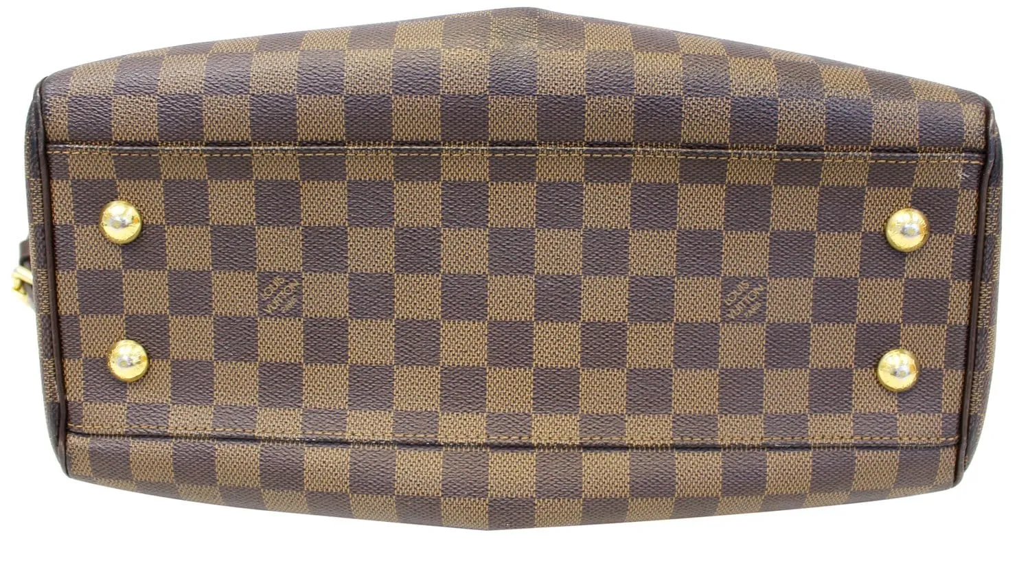 LOUIS VUITTON Damier Ebene Trevi PM Brown Shoulder Bag
