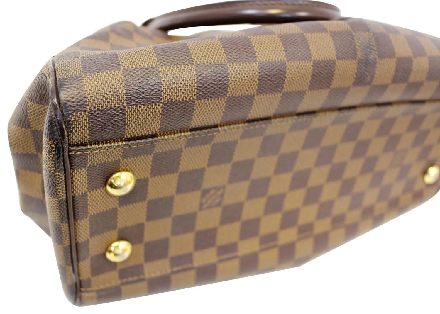 LOUIS VUITTON Damier Ebene Trevi PM Brown Shoulder Bag