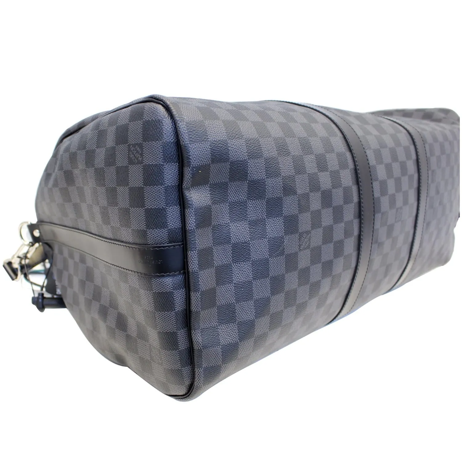 LOUIS VUITTON Keepall 55 Damier Graphite Bandouliere Travel Bag