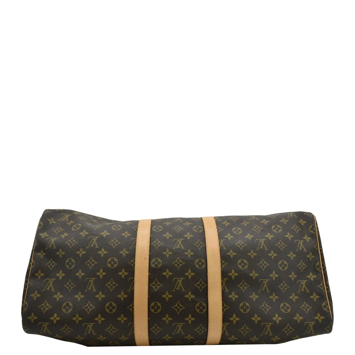 LOUIS VUITTON Keepall 55  Monogram Canvas Travel Bag Brown