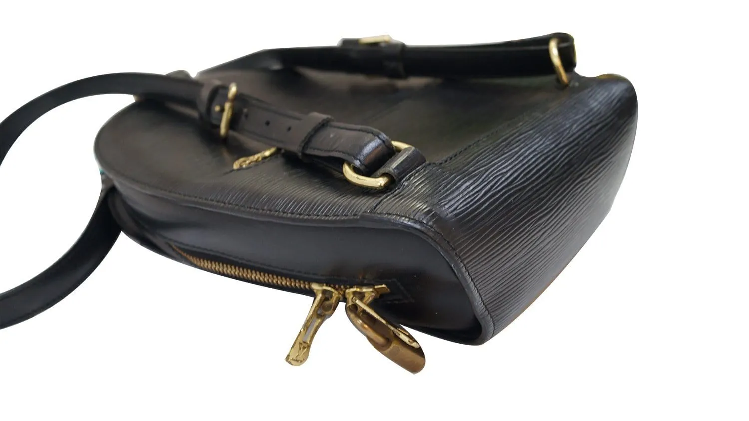 LOUIS VUITTON Mabillon Epi Leather Backpack Black