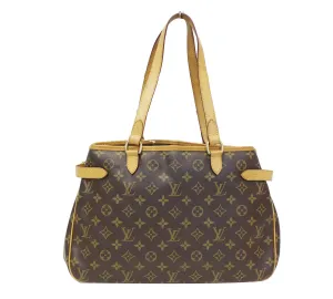 LOUIS VUITTON Monogram Canvas Batignolles Horizontal Shoulder Tote Bag