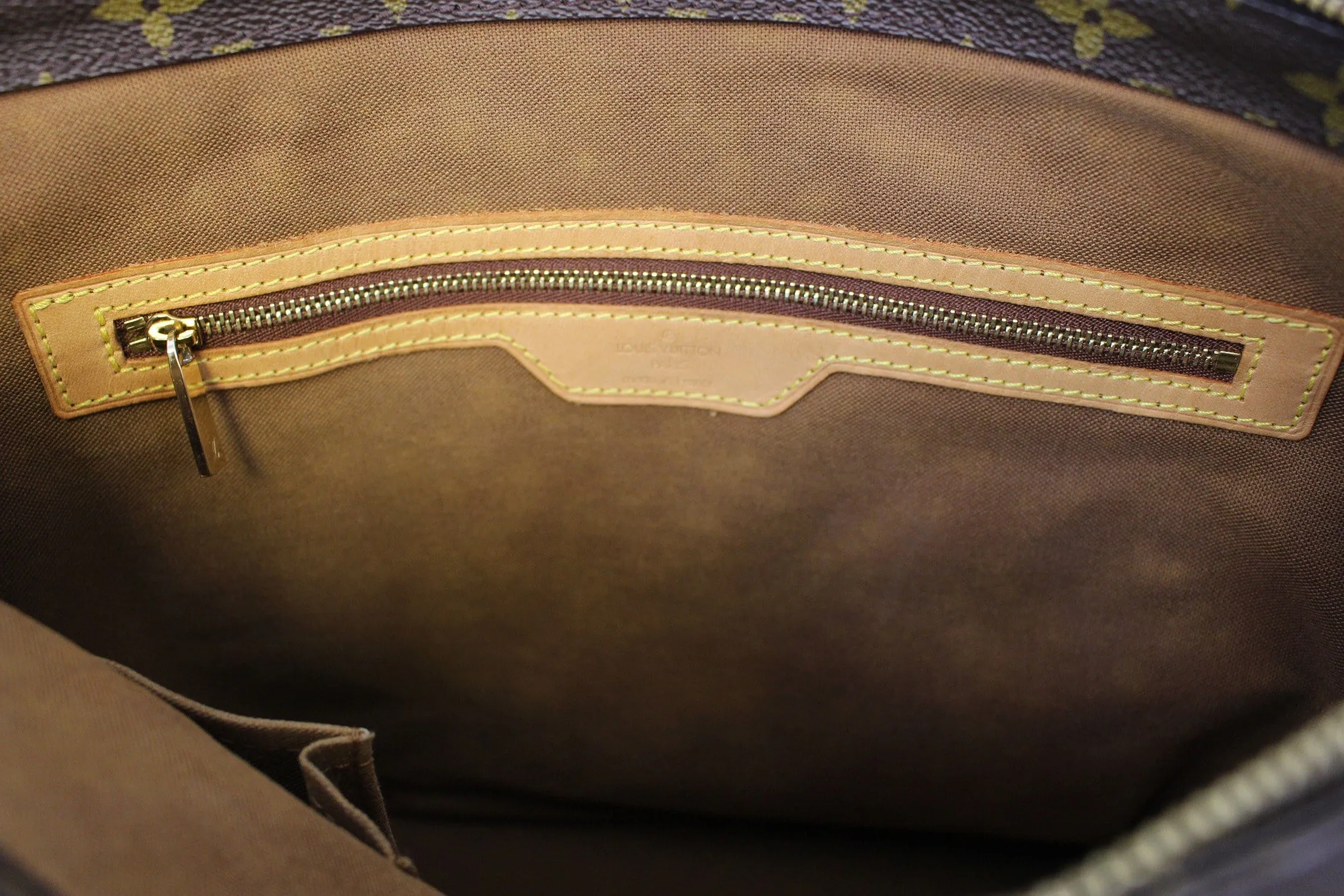 LOUIS VUITTON Monogram Canvas Cabas Mezzo Shoulder Bag
