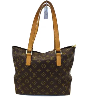 LOUIS VUITTON Monogram Canvas Cabas Piano Shoulder Bag