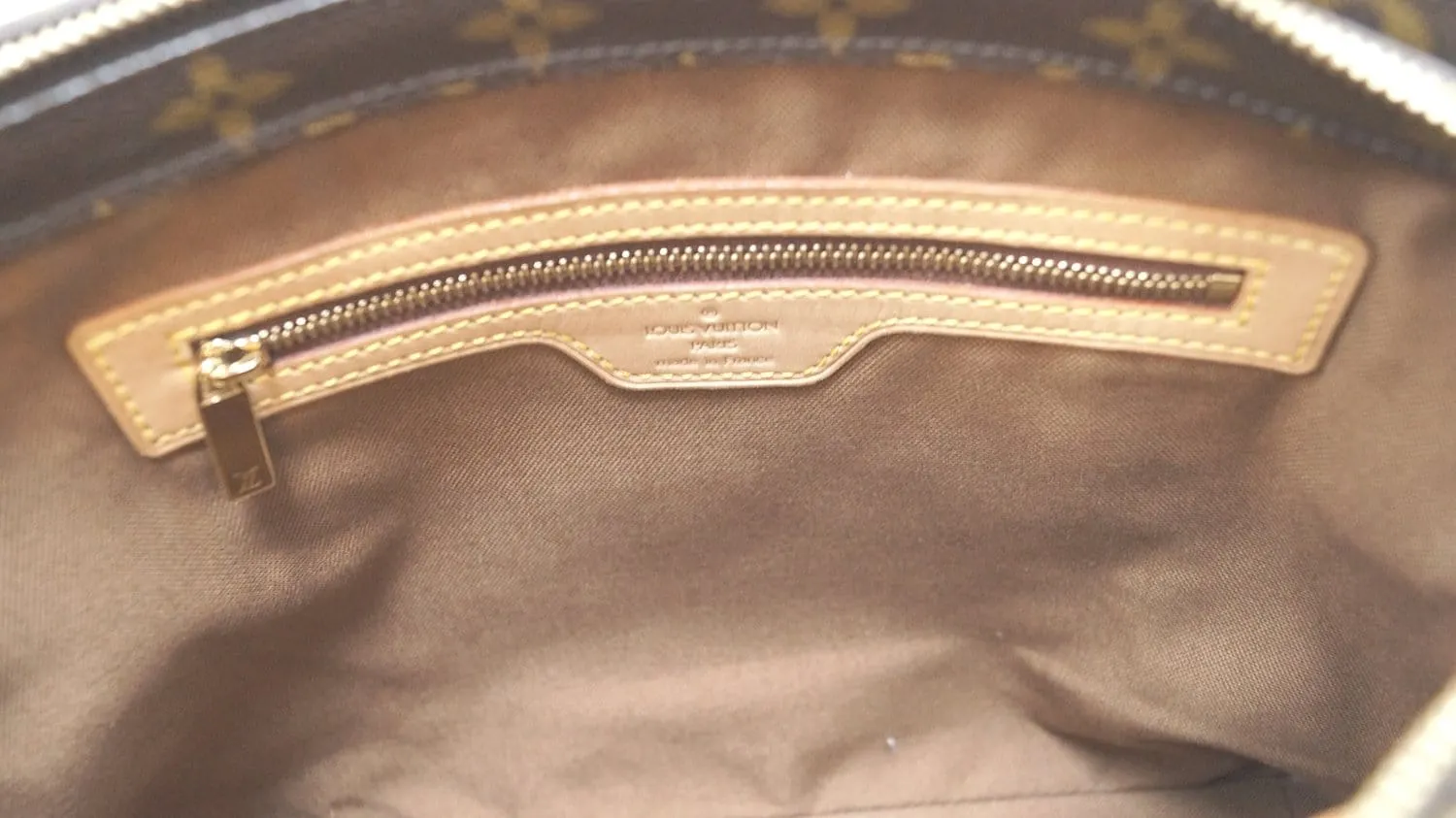 LOUIS VUITTON Monogram Canvas Cabas Piano Shoulder Bag