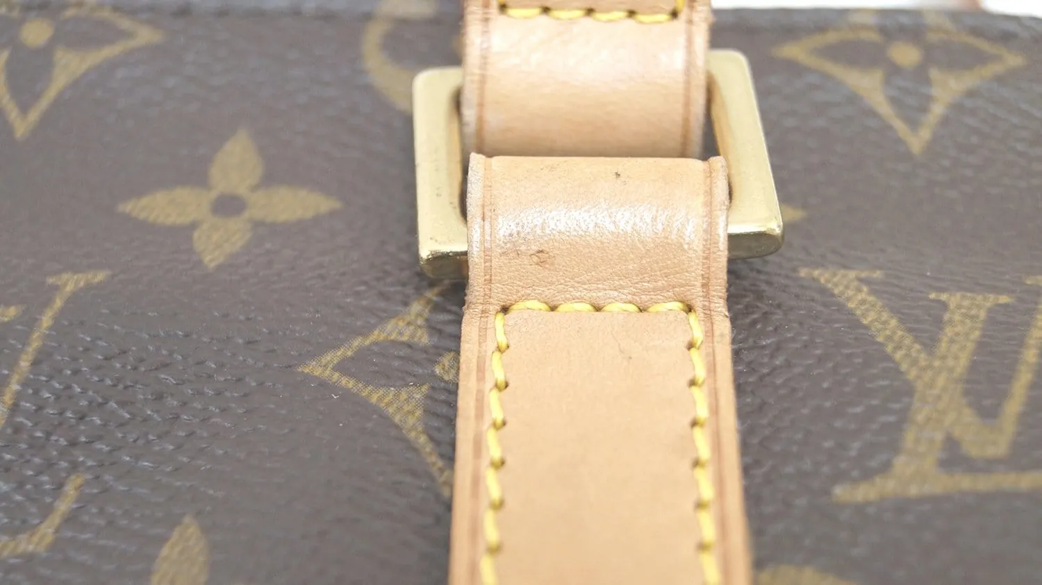 LOUIS VUITTON Monogram Canvas Cabas Piano Shoulder Bag