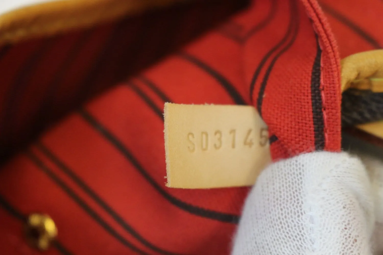 LOUIS VUITTON Monogram Canvas Red Neverfull MM Tote Bag